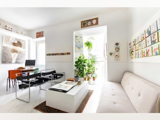 Serene Artistic Flat in Trastevere — 1 Bedroom, 1 Bath